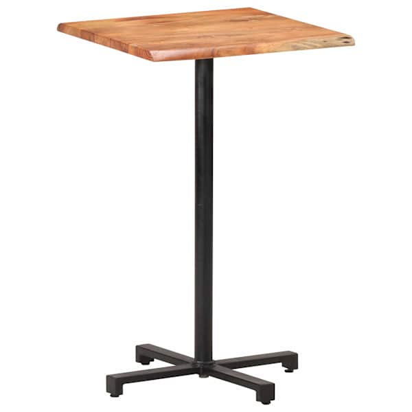 vidaXL baarilaud naturaalsete servadega 60 x 60 x 110 cm, akaatsiapuit