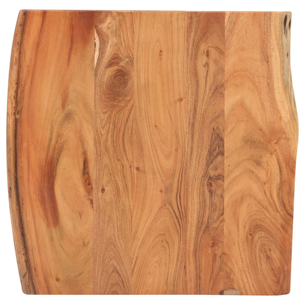 Bartafel met natuurlijke randen 60x60x110 cm massief acaciahout