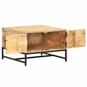 Konferenční stolek 67 x 67 x 45 cm masivní mangovníkové dřevo - obrázek 3