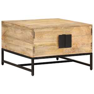 Konferenční stolek 67 x 67 x 45 cm masivní mangovníkové dřevo - obrázek 9