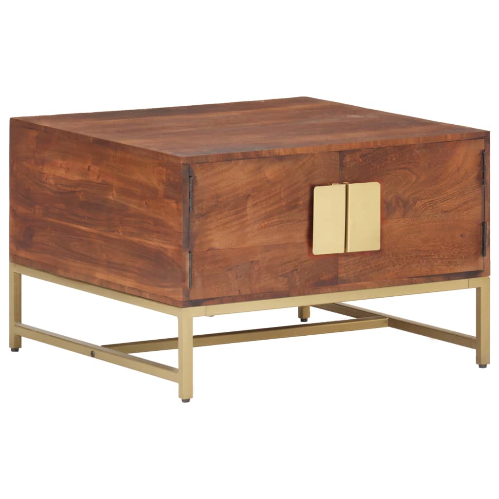 Image of vidaXL Coffee Table Honey Brown 67x67x45 cm Solid Acacia Wood