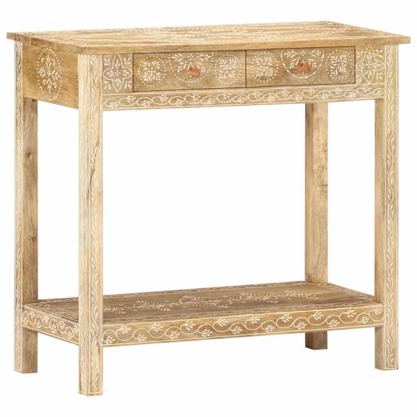vidaXL konsoollaud, 80x35x74 cm, toekas mangopuit