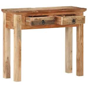 Konzolový stolek 90,5x30x75 cm masivní akácie recyklované dřevo - obrázek 3