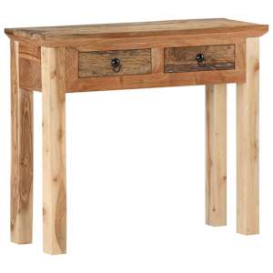 Konzolový stolek 90,5x30x75 cm masivní akácie recyklované dřevo - obrázek 9