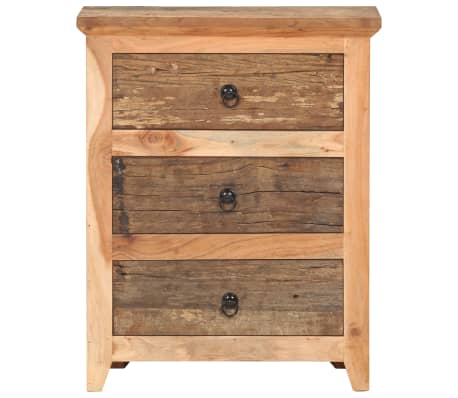 vidaXL Buffet 60x33x75 cm Bois d'acacia solide et bois de r&eacute;cup&eacute;ration