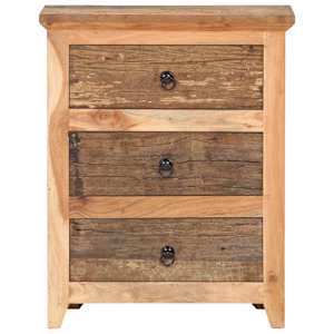 vidaXL Buffet 60x33x75 cm Bois d'acacia solide et bois de r&eacute;cup&eacute;ration
