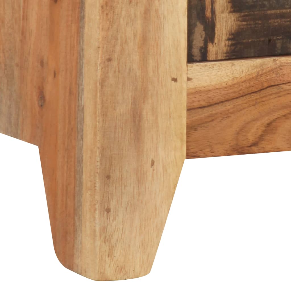 Komoda 60x33x75 cm masívne akáciové drevo a recyklované drevo