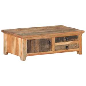 vidaXL kohvilaud 90 x 50 x 31 cm taastatud puidust