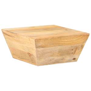 Klubska mizica V-oblike 66x66x30 cm trden mangov les