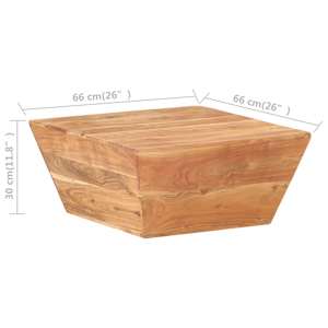 Konferenční stolek ve tvaru V 117 x 50 x 30 cm masivní akácie - obrázek 6