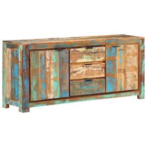 Příborník 175 x 40 x 75 cm masivní recyklované dřevo - obrázek 1