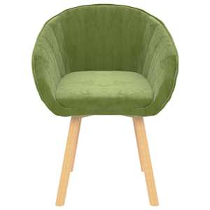 vidaXL Valgomojo kėdės, 4vnt., šviesiai žalios spalvos, aksomas