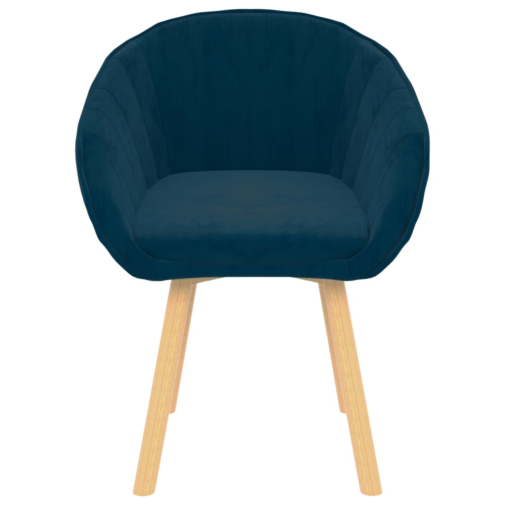 

vidaXL Eetkamerstoelen 6 st fluweel blauw