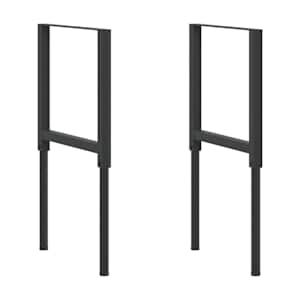 vidaXL reguleeritavad t&ouml;&ouml;pingi raamid 2 tk metall 55x(69&ndash;95,5) cm must