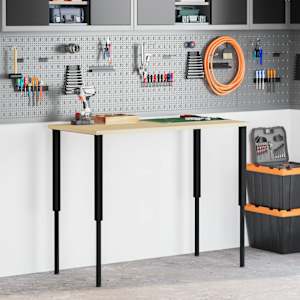 Nastavljivi okvirji za delovno mizo 2 kosa kov. 55x(69-95,5) cm