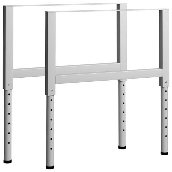 vidaXL reguleeritavad t&ouml;&ouml;pingi raamid 2 tk metall 85x(69&ndash;95,5) cm hall