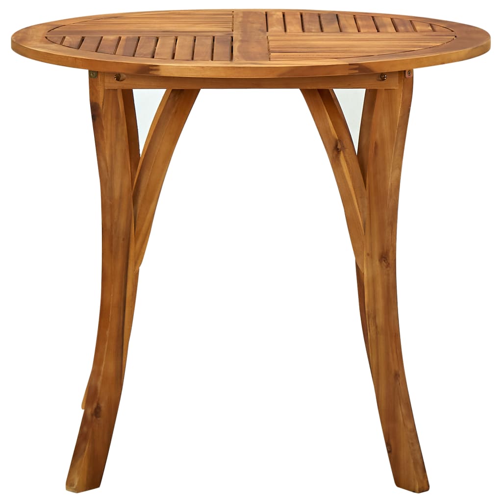 vidaXL Garden Table Ø 85 cm Solid Acacia Wood