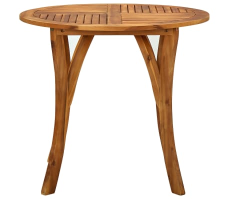 vidaXL Garden Table Ø 85 cm Solid Acacia Wood