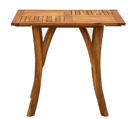 vidaXL Garden Table 85x85x75 cm Solid Acacia Wood