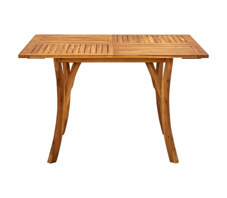 vidaXL Garden Table Natural Wood Solid Acacia Wood Medium Durable