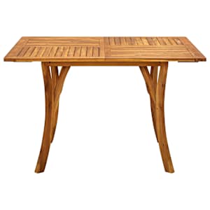 vidaXL Garden Table Natural Wood Solid Acacia Wood Medium Durable