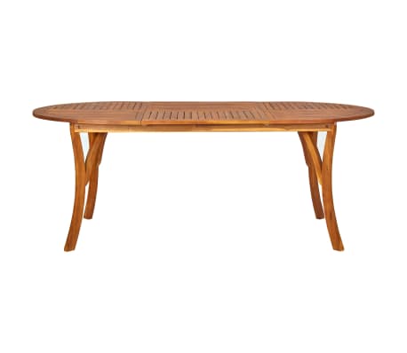 vidaXL Tuintafel 201x100x75 cm massief acaciahout