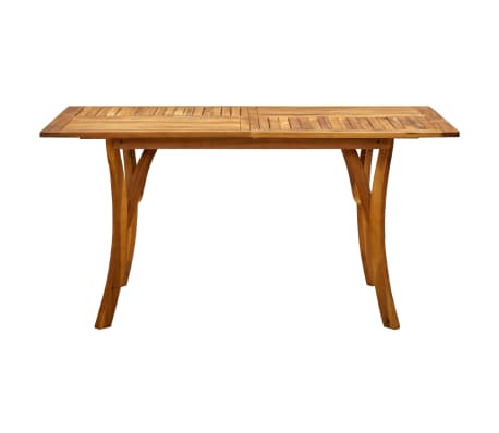vidaXL Table de jardin 150x90x75 cm Bois d'acacia solide