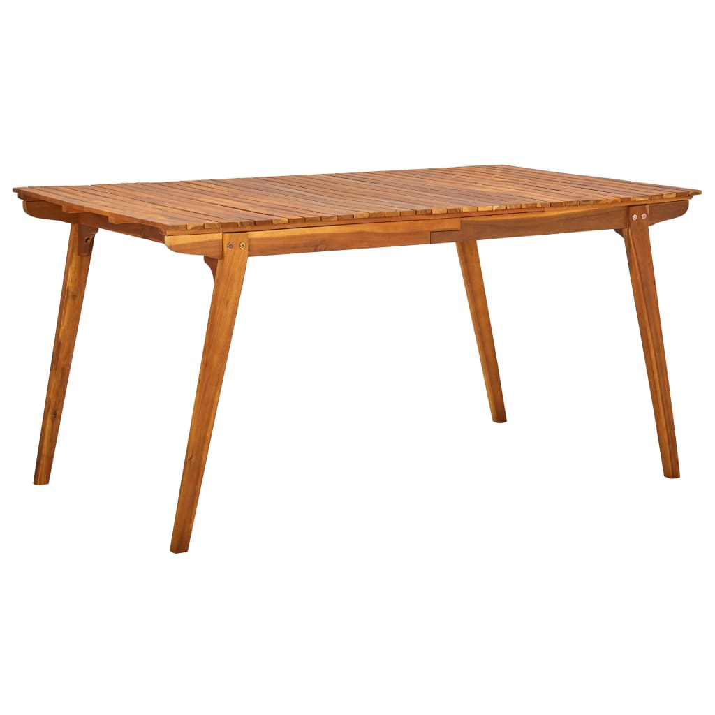 

vidaXL Patio Table 59.1"x35.4"x29.5" Solid Acacia Wood