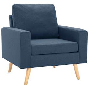 2dílná sedací souprava textil modrá - obrázek 5