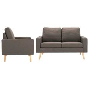 2dílná sedací souprava textil taupe