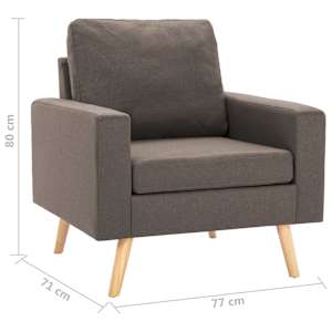 2dílná sedací souprava textil taupe - obrázek 11