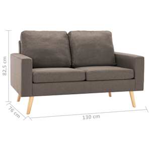 2dílná sedací souprava textil taupe - obrázek 10