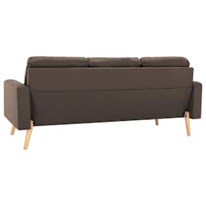 2dílná sedací souprava textil hnědá - obrázek 6