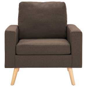2dílná sedací souprava textil hnědá - obrázek 5
