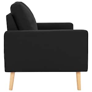 2dílná sedací souprava textil černá - obrázek 8