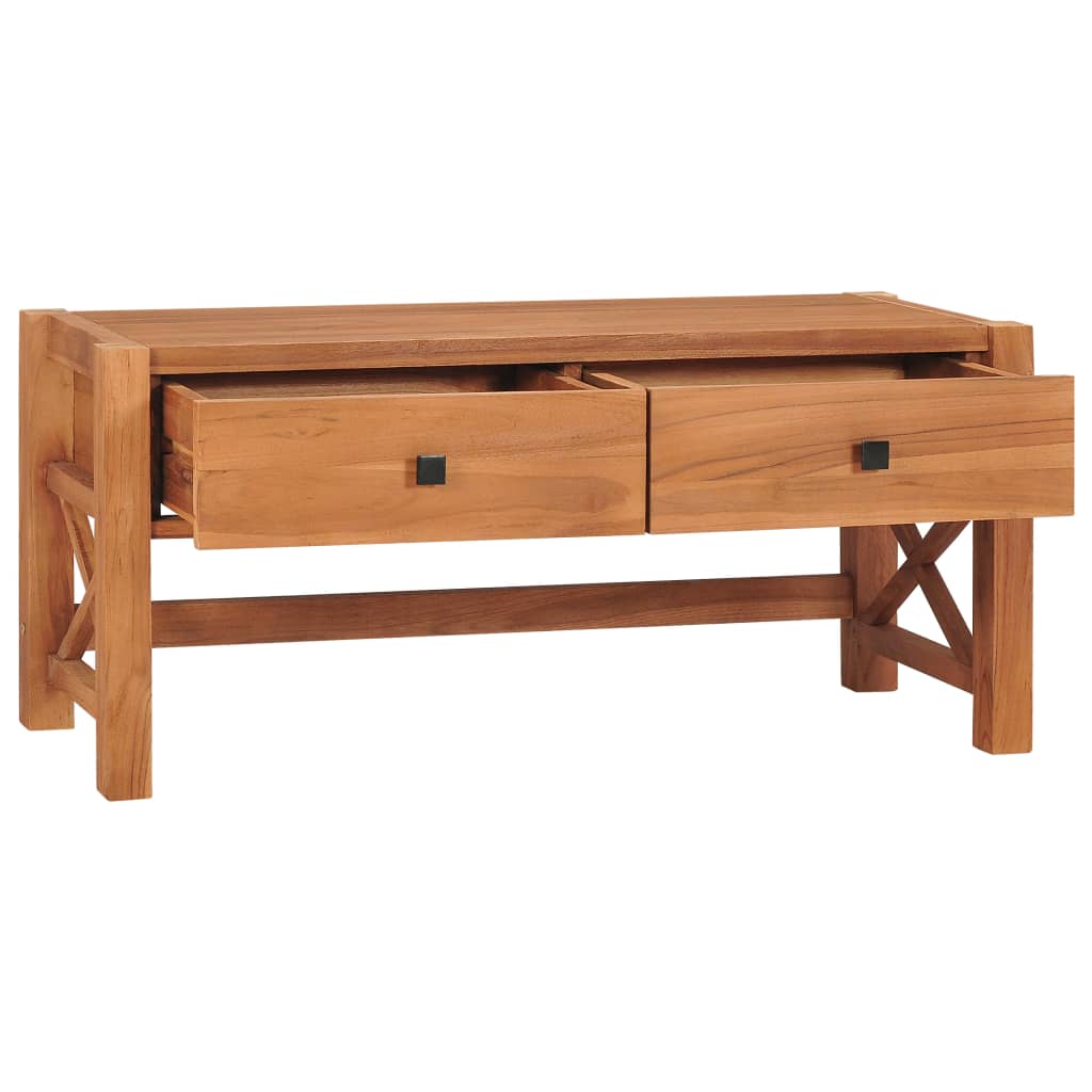 vidaXL Tv-meubel 100x40x45 cm teakhout afbeelding