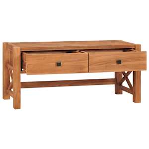 TV stolek 100 x 40 x 45 cm teakové dřevo - obrázek 2