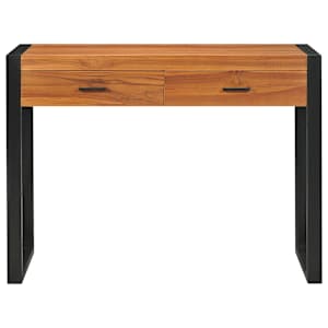 Psací stůl se 2 zásuvkami 100 x 40 x 75 cm teakové dřevo - obrázek 3