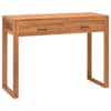 vidaXL laud 2 sahtliga, 100 x 40 x 75 cm, tiikpuu
