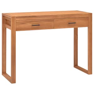 vidaXL laud 2 sahtliga, 100 x 40 x 75 cm, tiikpuu