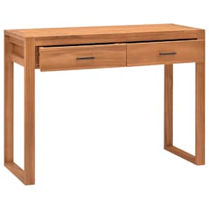 Psací stůl se 2 zásuvkami 100 x 40 x 75 cm teakové dřevo - obrázek 2
