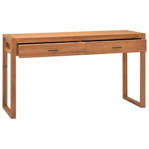 vidaXL Γραφείο με 2 Συρτάρια 140 x 40 x 75 εκ. Ανακυκλωμένο Ξύλο Teak