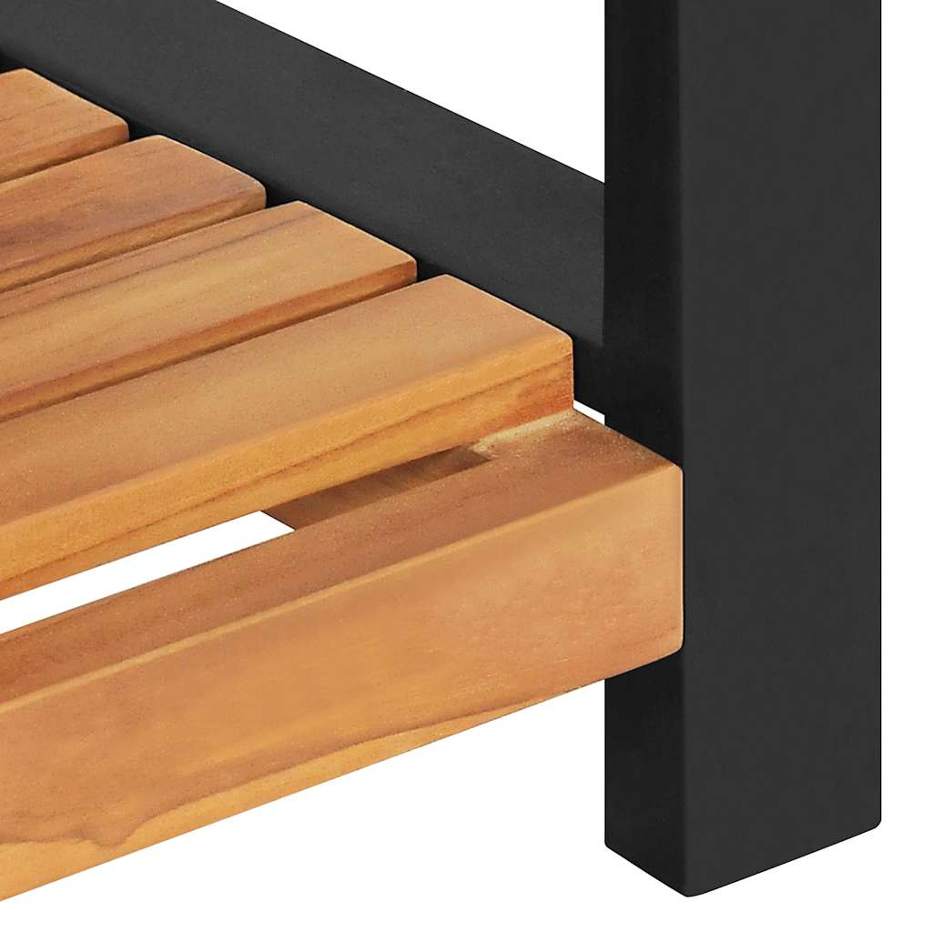 Bench with storage brown 160 X 30 X 50 cm solid teak