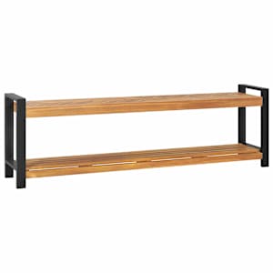 lavice s úložištěm Hnědá 160 x 30 x 50 cm Masivní teakové dřevo - obrázek 1