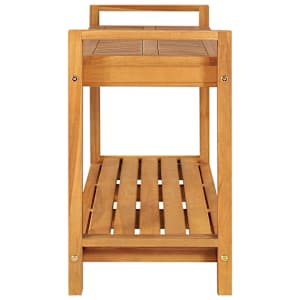 Lavice 120 cm masivní teakové dřevo - obrázek 3