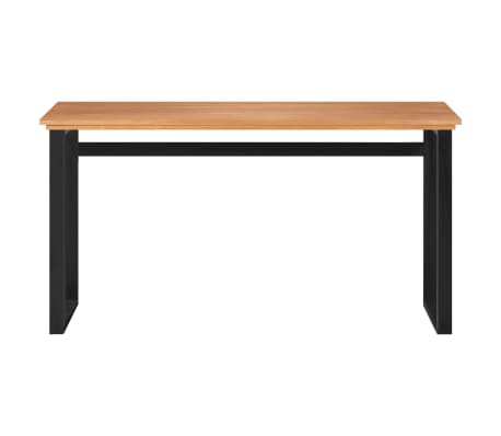 vidaXL Bureau 140x45x75 cm Bois de teck massif