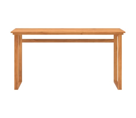 vidaXL Desk 140x45x75 cm Solid Teak Wood
