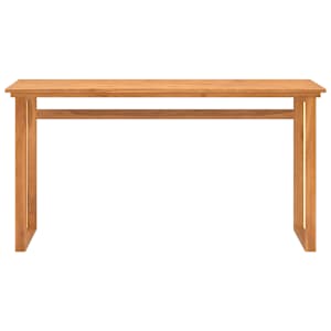 vidaXL Desk 140x45x75 cm Solid Teak Wood