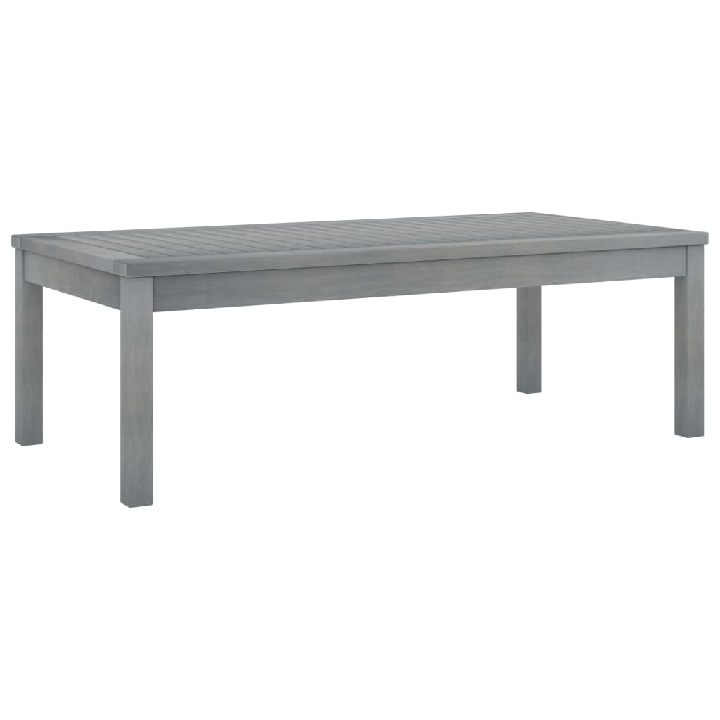 Image of vidaXL Coffee Table 100x50x33 cm Grey Solid Acacia Wood