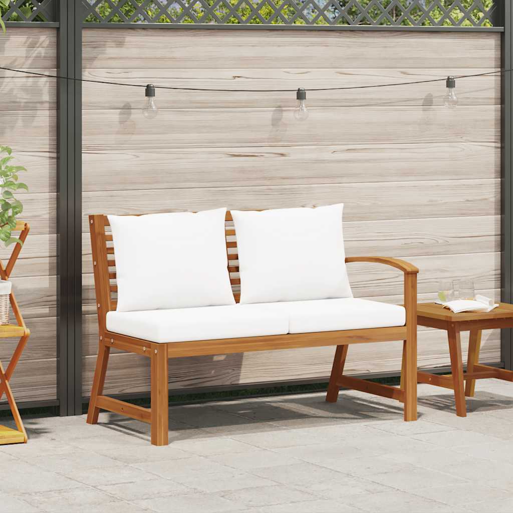Thumbnail - vidaXL Gartenbank 114,5 cm mit Creme Kissen Massivholz Akazie